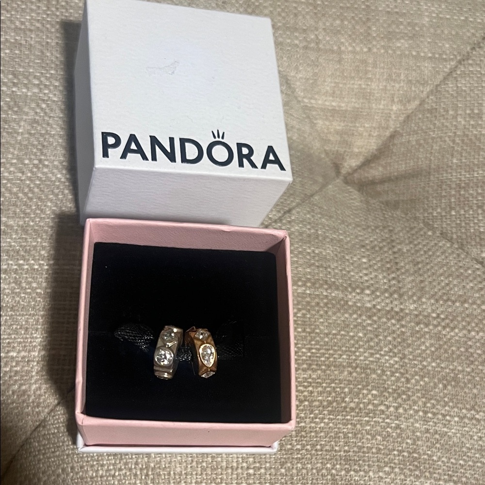 Pandora Silver Ring with Intricate Detailing